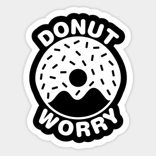 Donut Worry - White Sticker